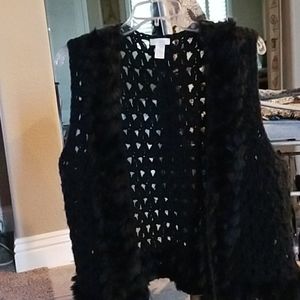 Faux fur vest